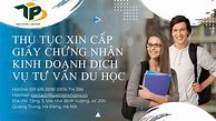 Giấy Chứng Nhận Kinh Doanh Dịch Vụ Tư Vấn Du Học Mỹ